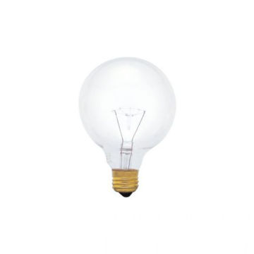 G95 Lámpara de bola transparente, bombilla incandescente
